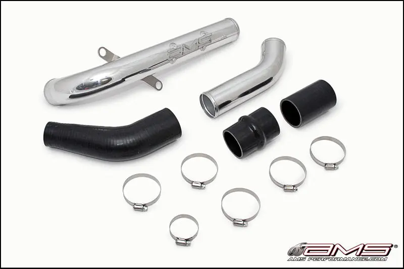 AMS Performance 08 15 Mitsubishi EVO X Upper I C Pipe Black Powder Coat