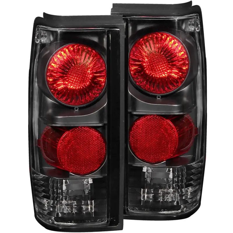 ANZO 1982 1994 Chevrolet S 10 Taillights Black