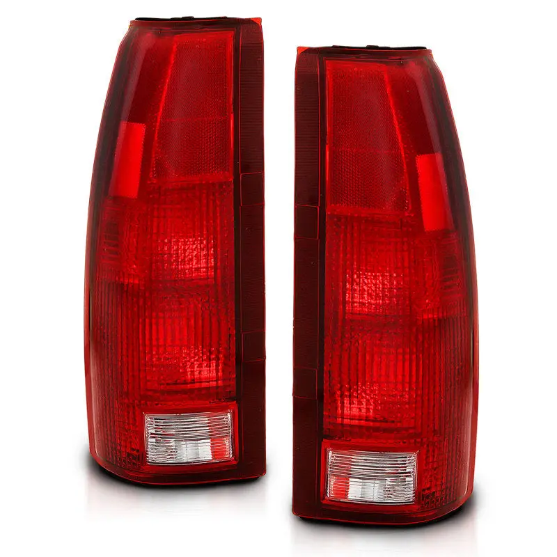 ANZO 1988 1999 Chevy C1500 Taillight Red Clear Lens (OE Replacement)