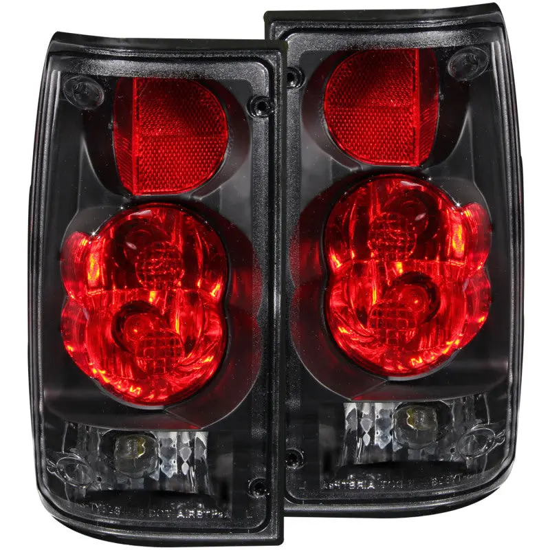 ANZO 1989 1995 Toyota Pickup Taillights Black