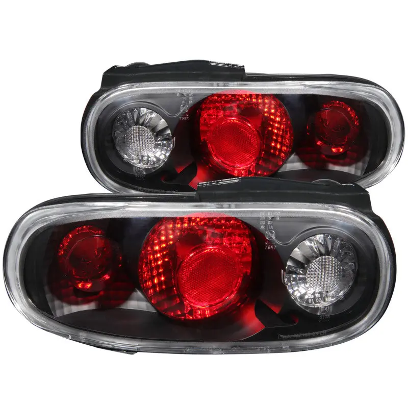 ANZO 1990 1997 Mazda Miata Taillights Black
