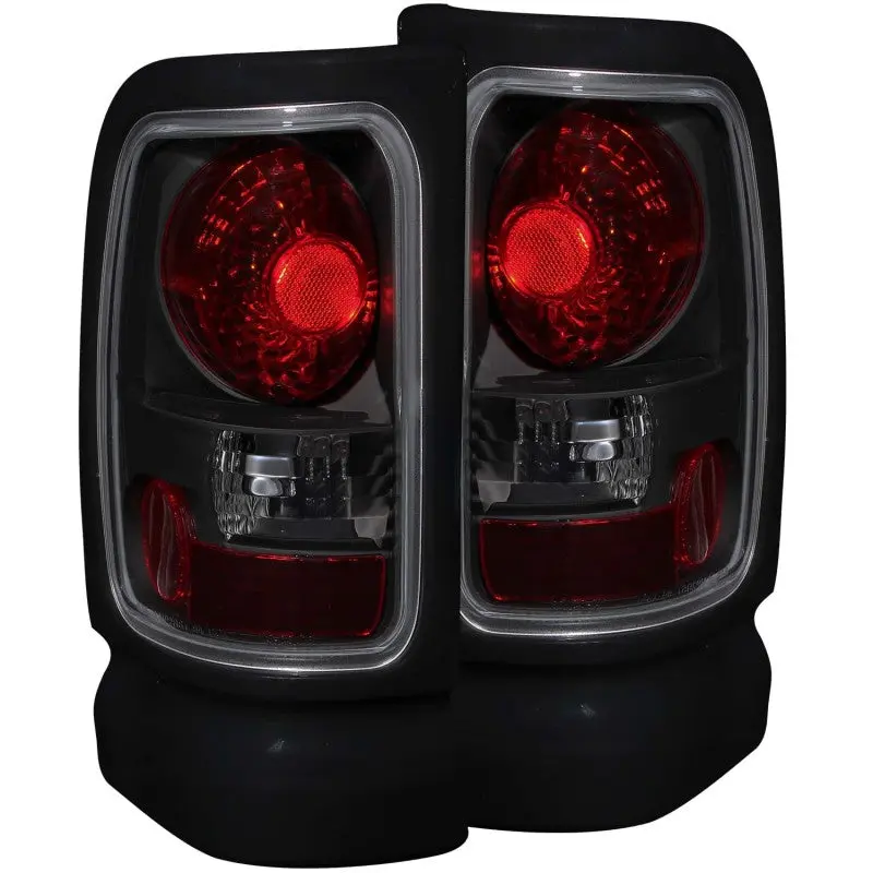 ANZO 1994 2001 Dodge Ram Taillights Dark Smoke