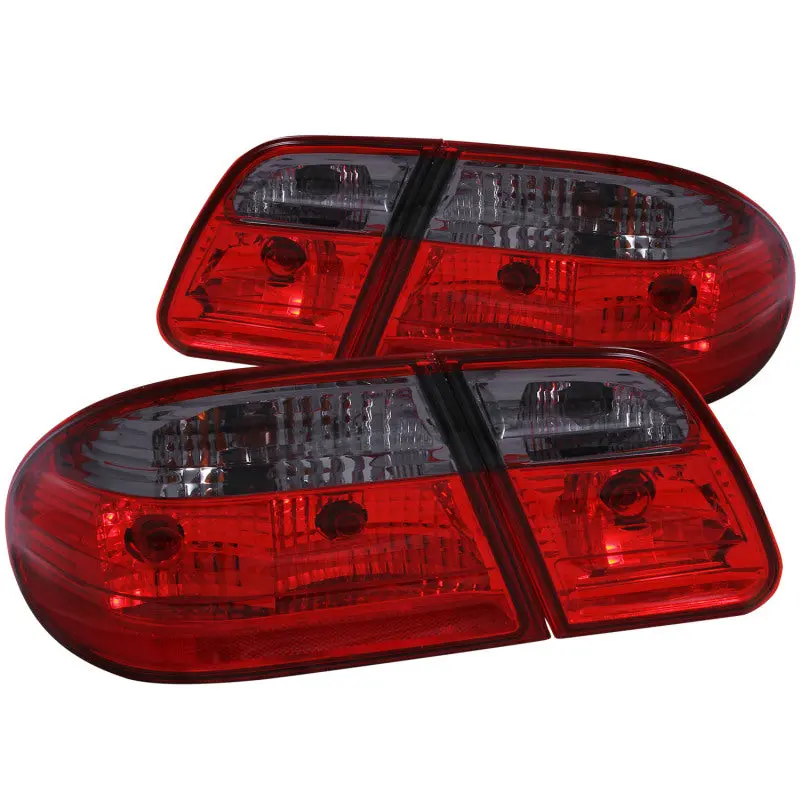 ANZO 1996 2002 Mercedes Benz E Class W210 Taillights Red Smoke G2
