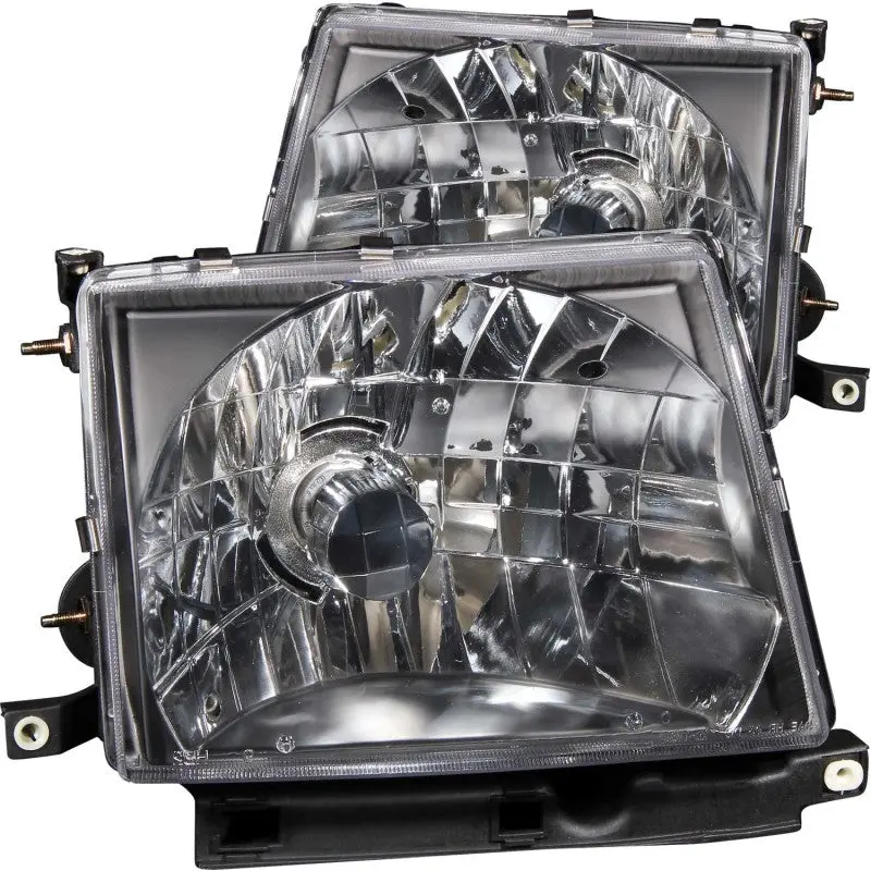 ANZO 1997 2000 Toyota Tacoma Crystal Headlights Black