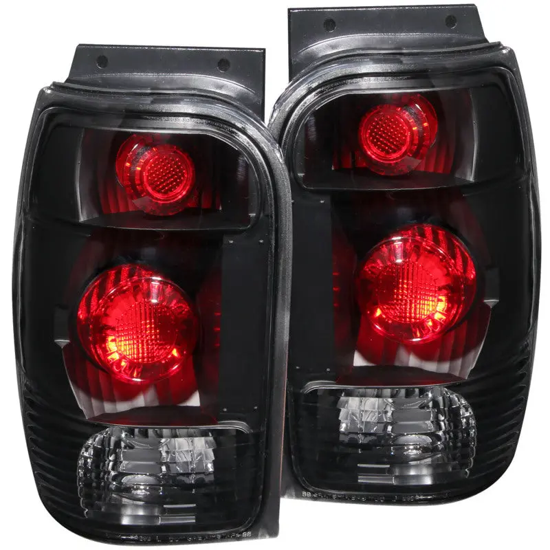 ANZO 1998 2001 Ford Explorer Taillights Black