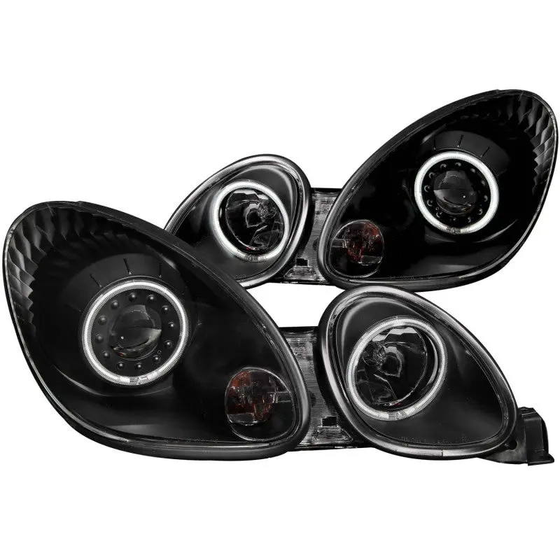 ANZO 1998 2005 Lexus Gs300 Projector Headlights w Halo Black