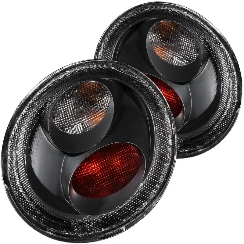ANZO 1998 2005 Volkswagen Beetle Taillights Black