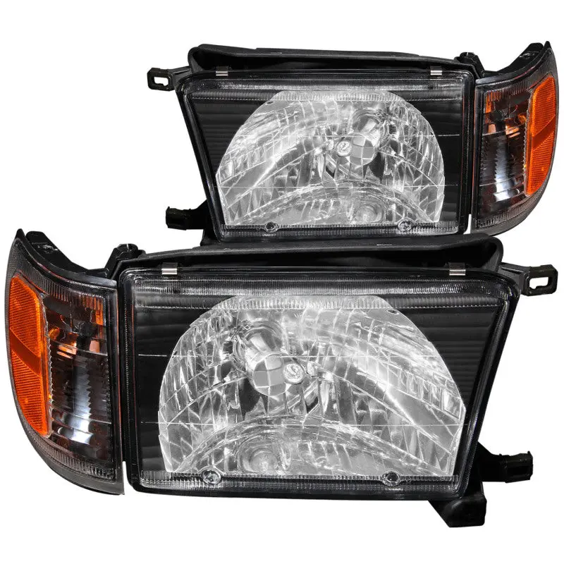 ANZO 1999 2002 Toyota 4Runner Crystal Headlights Black