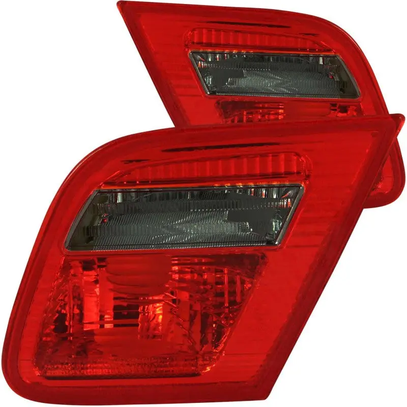 ANZO 2000 2003 BMW 3 Series E46 Taillights Red Smoke Inner