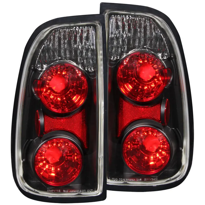 ANZO 2000 2006 Toyota Tundra Taillights Black (Regular & Access Cab Models Only)