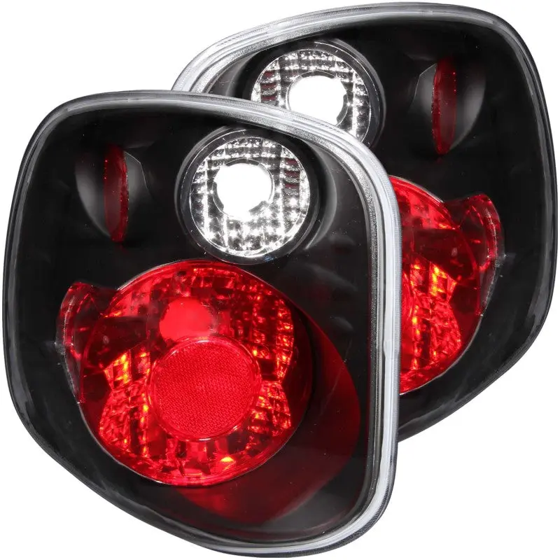 ANZO 2001 2003 Ford F 150 Taillights Black