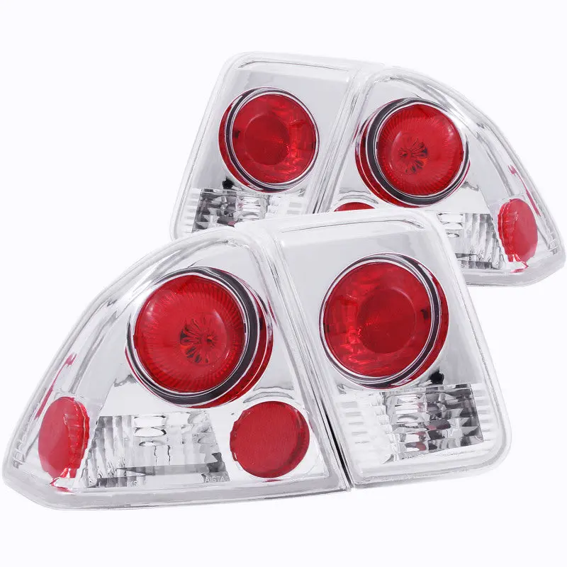 ANZO 2001 2004 Honda Civic Taillights Chrome