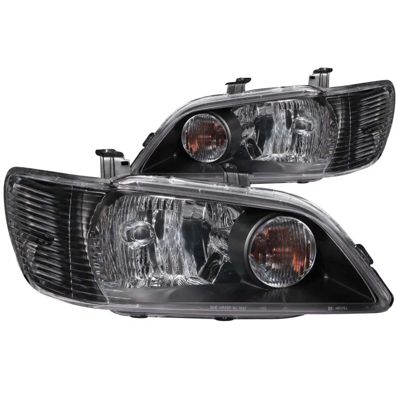 ANZO 2002 2003 Mitsubishi Lancer Crystal Headlights Black
