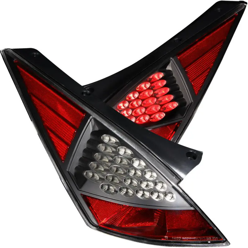 ANZO 2003 2005 Nissan 350Z LED Taillights Black