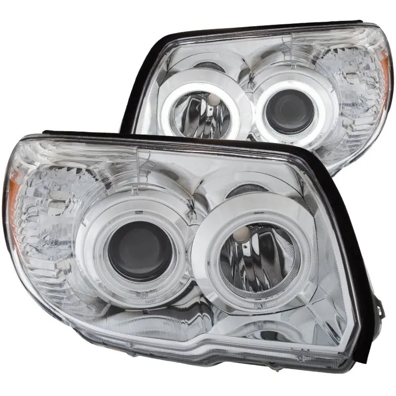 ANZO 2006 2009 Toyota 4Runner Projector Headlights w Halo Chrome