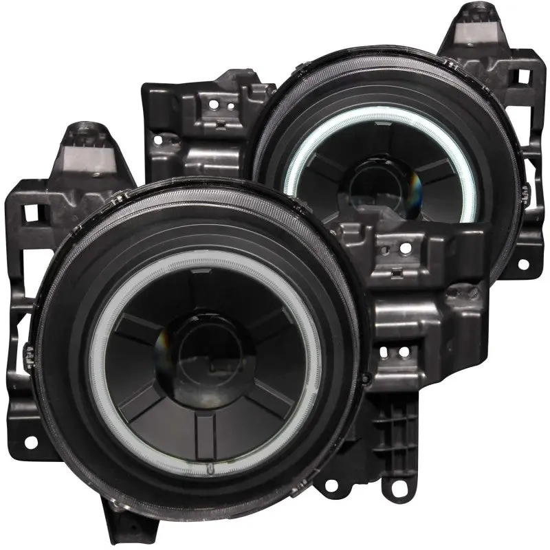ANZO 2007 2013 Toyota Fj Cruiser Projector Headlights w Halo Black
