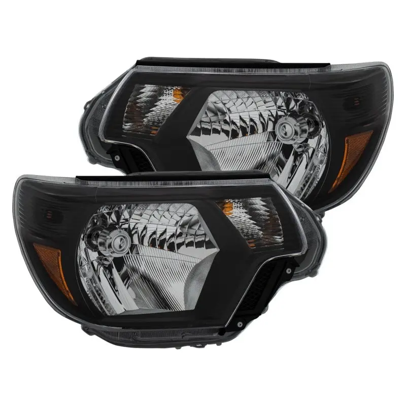 ANZO 2012 2015 Toyota Tacoma Crystal Headlights Black