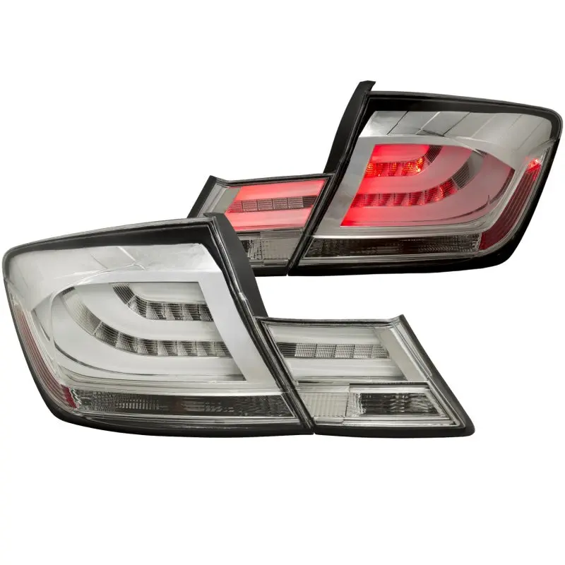 ANZO 2013 2015 Honda Civic (excludes hybrid) LED Taillights Chrome