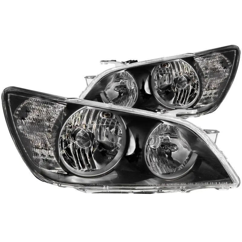 ANZO 01 05 Lexus IS300 Crystal Headlights Black