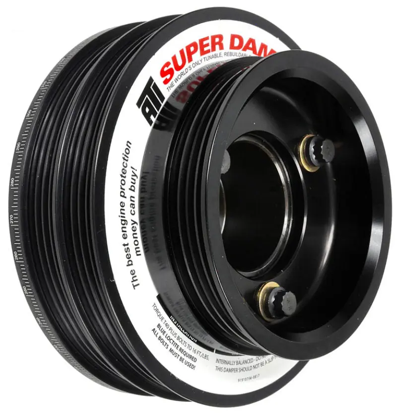 ATI Damper 5.67in Alum (2) 4 Grv Nissan RB26 R32 Only 1Pc w Power Steering Pulley