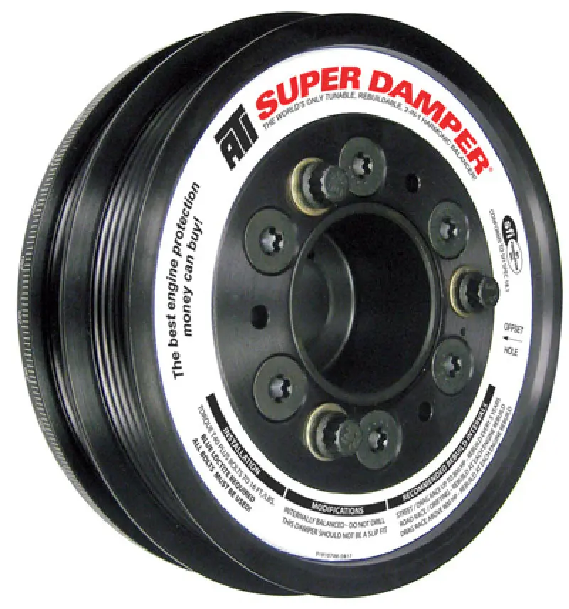 ATI Damper 6.10in Alum 4 & 5 Grv Acura Nsx 3.0L 600 HP or Less 1Pc