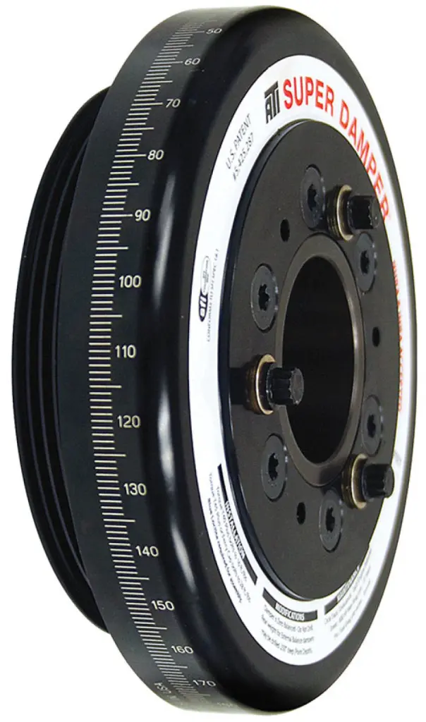ATI Damper 7.074in Alum Honda D 4 Grv Rear Alum uminum Pulley 10 Percent Underdrive