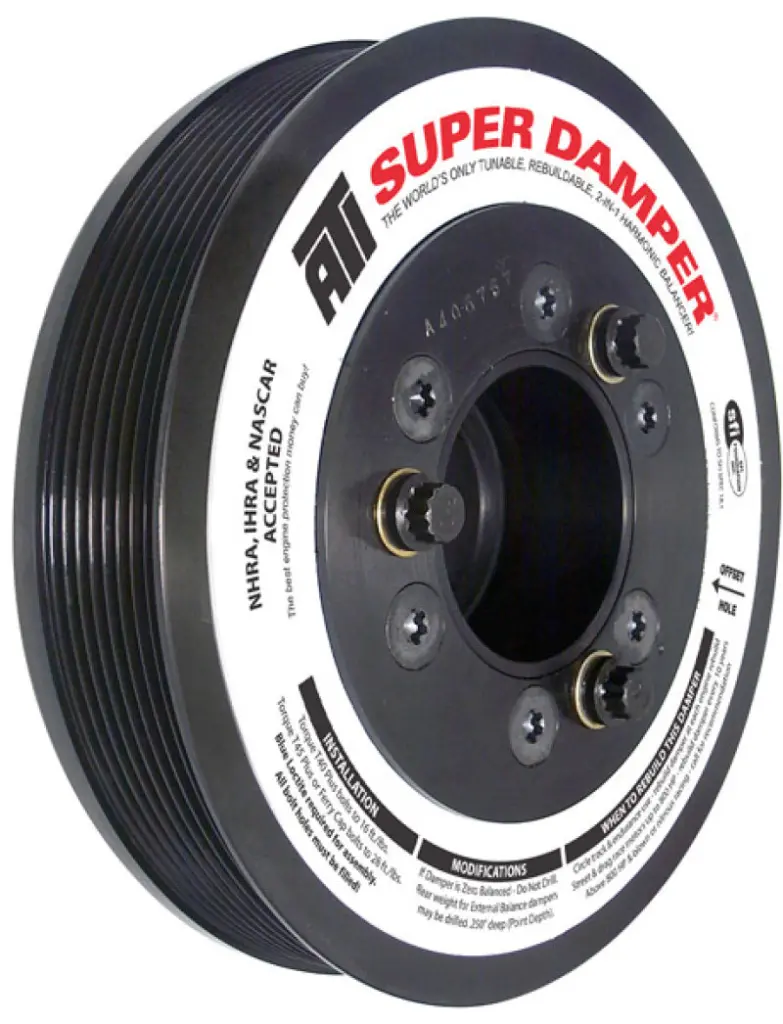 ATI Damper 7.45in Steel 8 Grv Ford 7.3 Powerstroke 99 03 Ext Bal 3 Ring Diesel