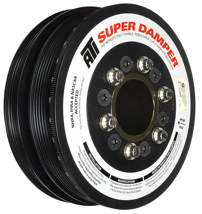 ATI Damper 7.48in Alum 6 4 Grv LS3 Camaro 10 15 Gen 3 Vortec Truck 6 Bolt LS