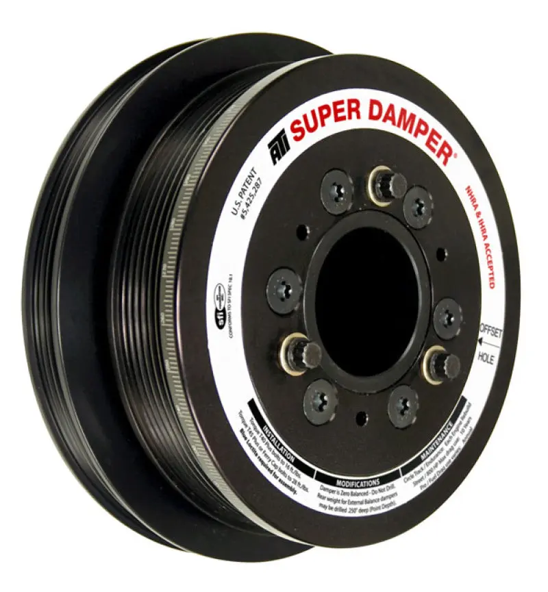 ATI Damper 7.48in Alum 6 Grv No C LS3 Camaro 10 15 Gen 3 Vortec Truck LS