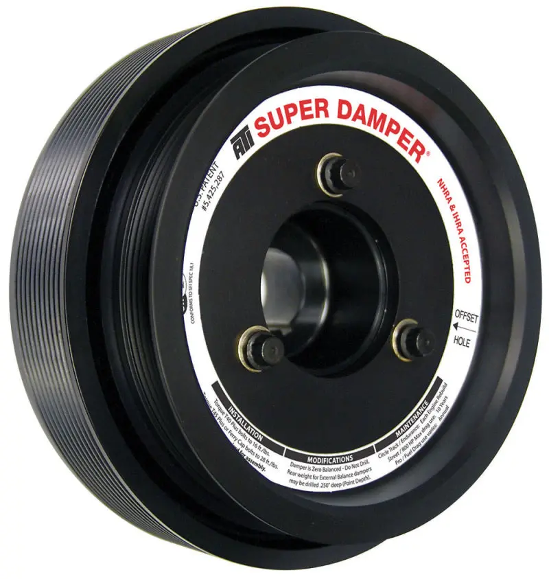ATI Damper 7.81in Alum 6 10 Grv Ford GT 500 5.4 5.8 07 14 10 Percent OD Size