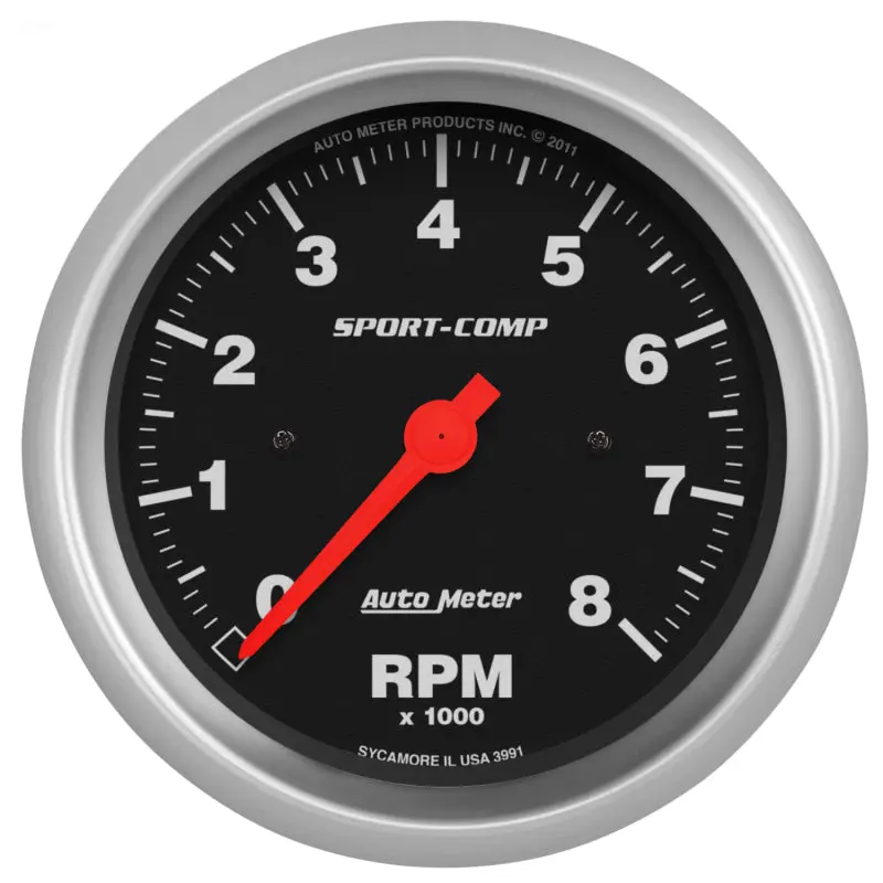 Autometer Sport Comp 3 3 8 inch 8000 RPM Electronic Dash Tach
