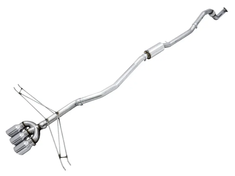 AWE Tuning 2016+ Honda Civic Si Track Edition Exhaust w Front Pipe & Triple Chrome Silver Tips