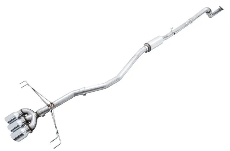 AWE Tuning 2017+ Honda Civic Type R Track Edition Exhaust w Front Pipe & Triple Chrome Silver Tips