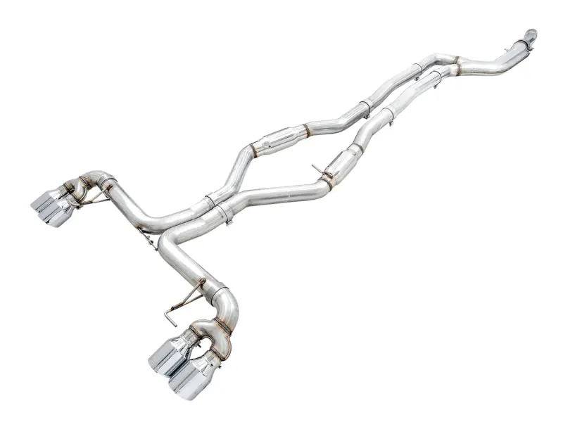 AWE Tuning 2019+ BMW M340i (G20) Track Edition Exhaust Quad Chrome Silver Tips