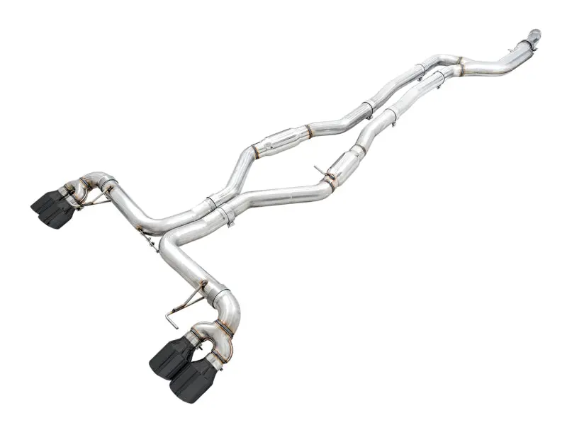AWE Tuning 2019+ BMW M340i (G20) Track Edition Exhaust Quad Diamond Black Tips