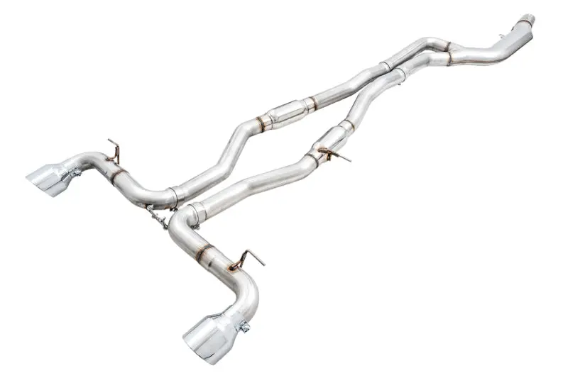 AWE Tuning 2020 Toyota Supra A90 Track Edition Exhaust 5in Chrome Silver Tips