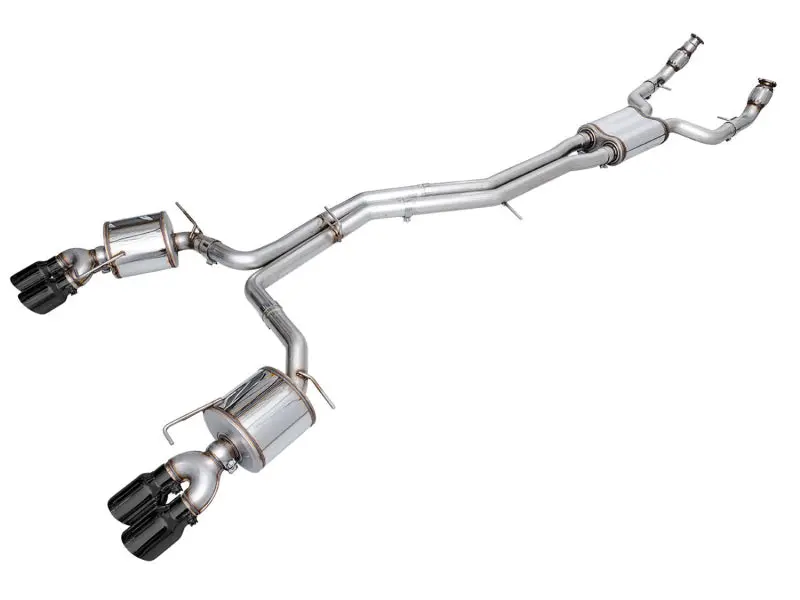 AWE Tuning 19 23 Audi C8 S6 S7 2.9T V6 AWD Touring Edition Exhaust Diamond Black Tips