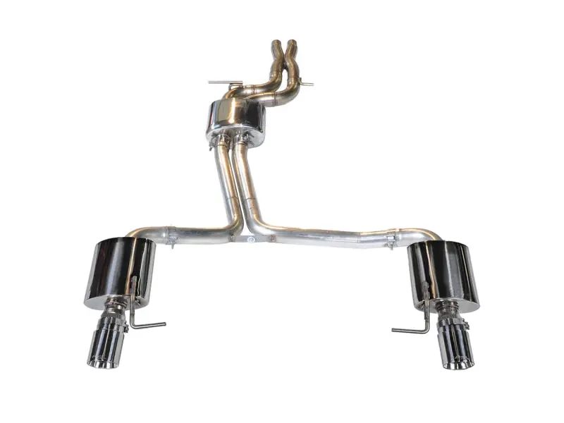 AWE Tuning Audi C7 A6 3.0T Touring Edition Exhaust Dual Outlet Chrome Silver Tips
