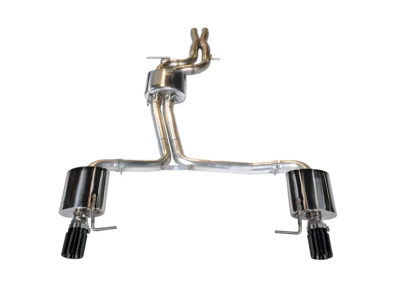 AWE Tuning Audi C7 A7 3.0T Touring Edition Exhaust Dual Outlet Diamond Black Tips