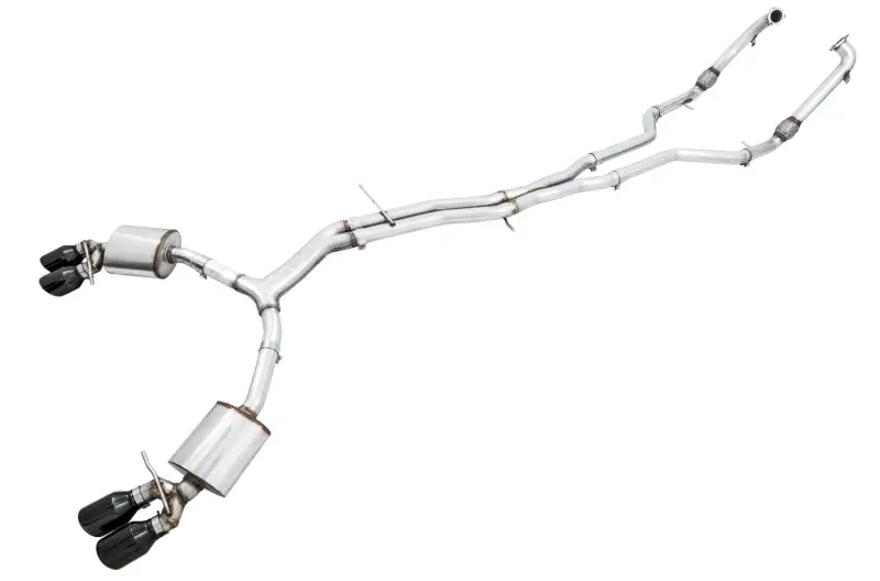AWE Tuning Audi B9 S5 Sportback Touring Edition Exhaust Non Resonated (Black 102mm Tips)