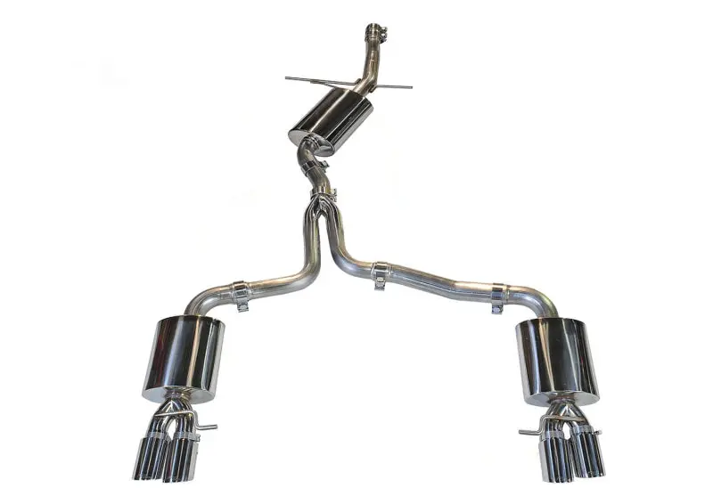 AWE Tuning Audi B8 A4 Touring Edition Exhaust Quad Tip Polished Silver Tips Does Not Fit Cabrio