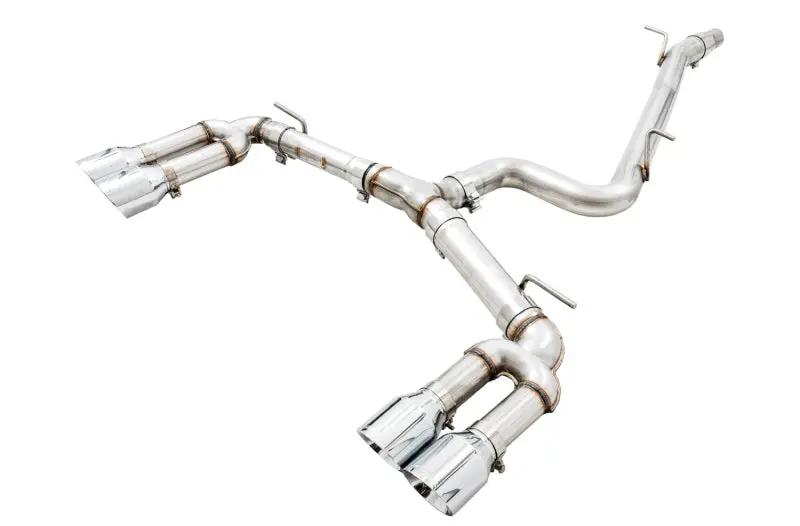 AWE Tuning Audi 8V S3 Track Edition Exhaust w Chrome Silver Tips 102mm