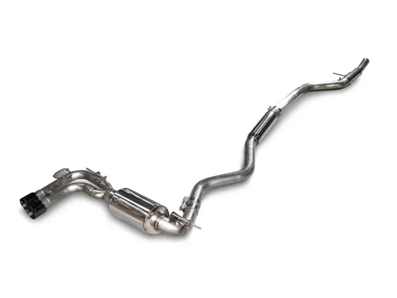 AWE Tuning BMW F3X 28i 30i Touring Edition Axle Back Exhaust Single Side 80mm Black Tips