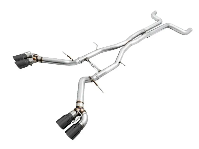 AWE Tuning 16 19 Chevy Camaro SS Non Res Cat Back Exhaust Track Edition (Quad Diamond Black Tips)
