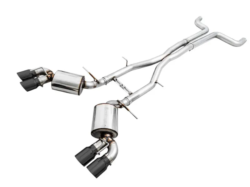 AWE Tuning 16 19 Chevy Camaro SS Non Res Cat Back Exhaust Touring Edition (Quad Diamond Black Tips)