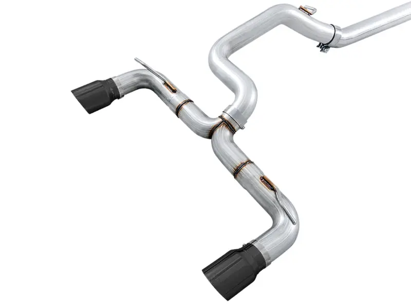 AWE Tuning Ford Focus RS Track Edition Cat back Exhaust Diamond Black Tips
