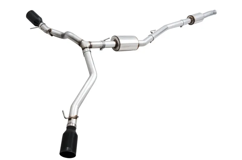 AWE Tuning 20 21 Jeep Gladiator JT 3.6L Tread Edition Cat Back Dual Exhaust Diamond Black Tip