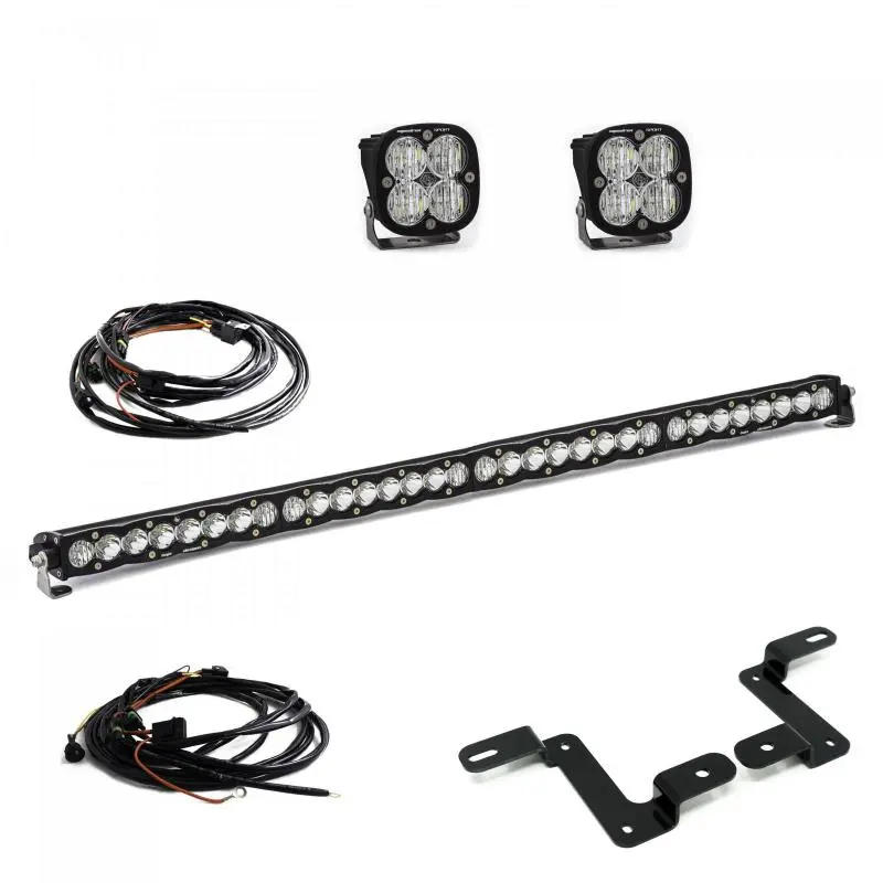 Baja Designs 2018 Wrangler JL S8 Squadron Sport Driving Combo Pattern 40in Cowl Mount