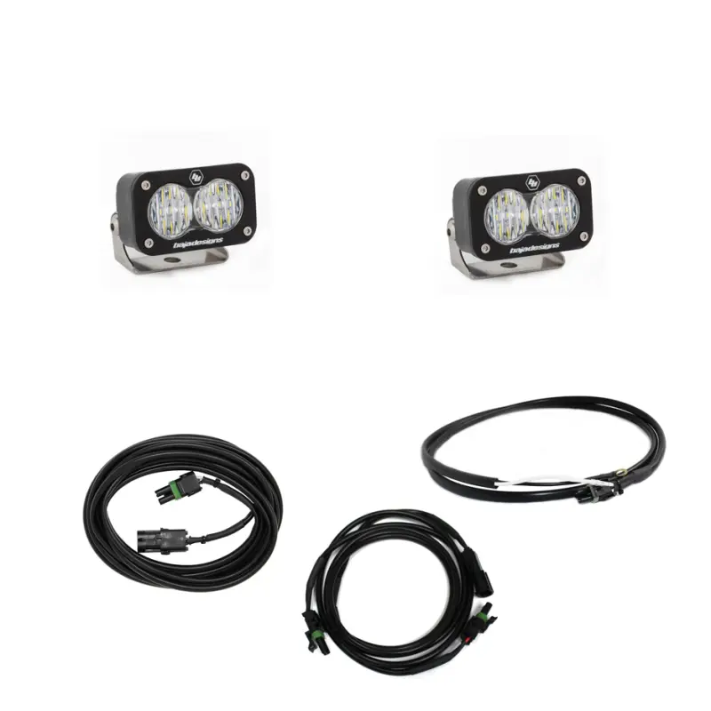 Baja Designs Jeep JL LED Light Kit Reverse Kit w Upfitter Dual S2 Sport w C