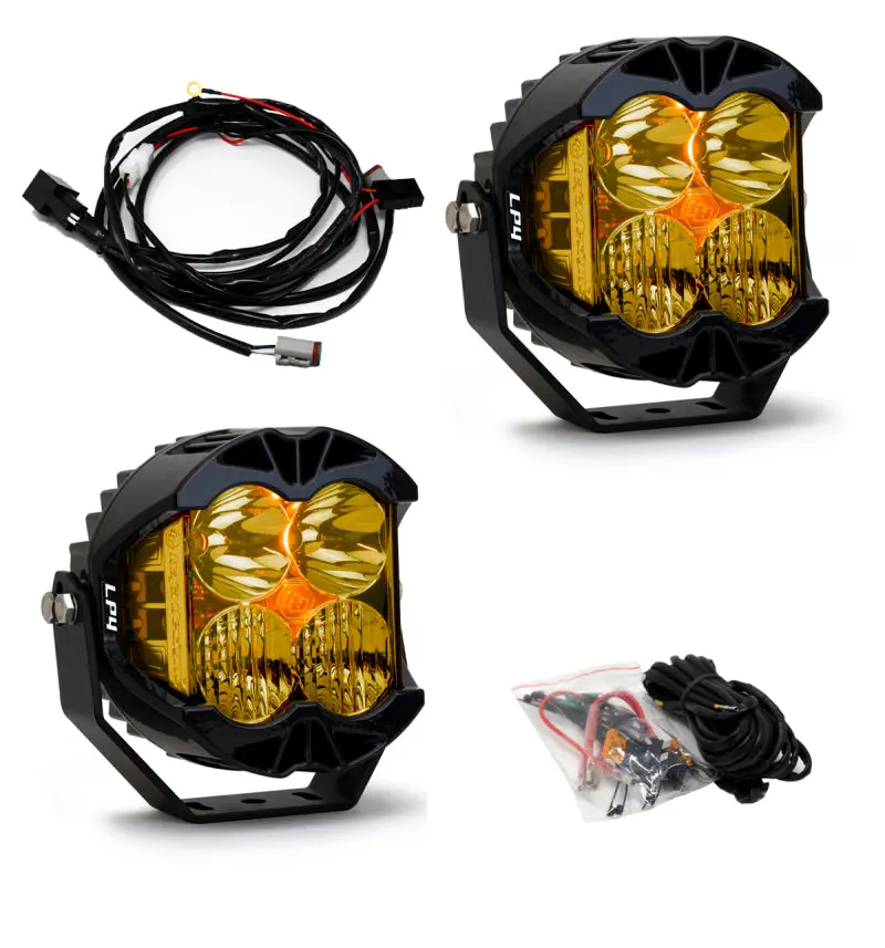 Baja Designs LP4 Pro Driving Combo LED Amber (Pair)
